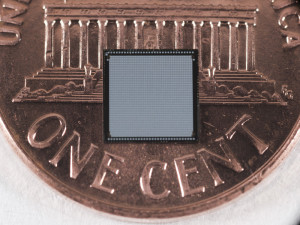 3D pixel-readout chip, designed by Fermilab consortium, built by Tezzaron