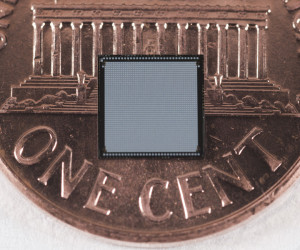 3D pixel-readout chip on a penny