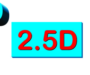 3D, 2.5D, 2D