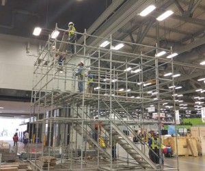 Scaffold for Tezzaron booth at SC15