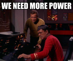 Photo: Kirk & Scotty need more power