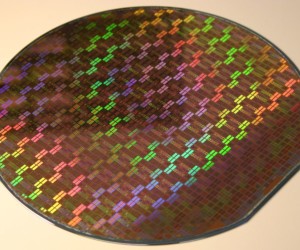 Silicon wafer with ICs