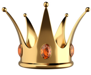 gold crown with jewels