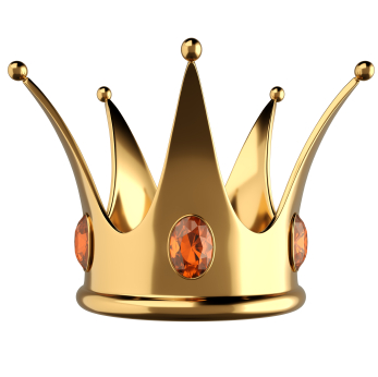 gold crown with jewels
